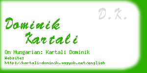 dominik kartali business card